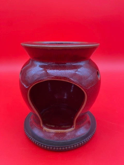 Calentador de cera de vela PartyLite Barn rojo marroquí especias té luz Foto 4 de 4