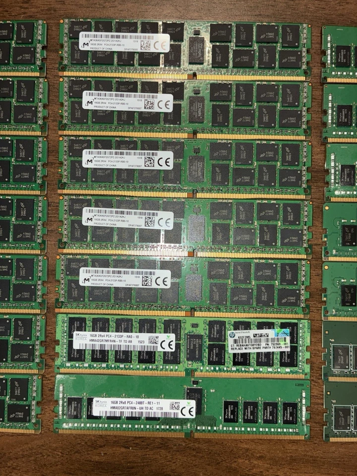 Server Memory DDR4 PC4 Micron Hynix Crucial+ 16GB 8GB 2133P 2400T Mix RAM Lot 21 - Image 3 of 4