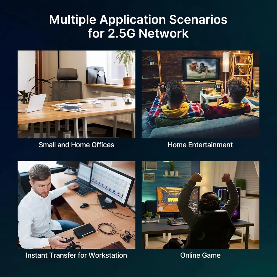 4 Port 2.5G Ethernet Managed Network Switch w/10G SFP 45Gbps Capacity - Image 3 of 4
