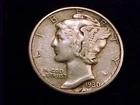 1930-S  Mercury Dime, Very Fine to  Extra Fine  in Grade