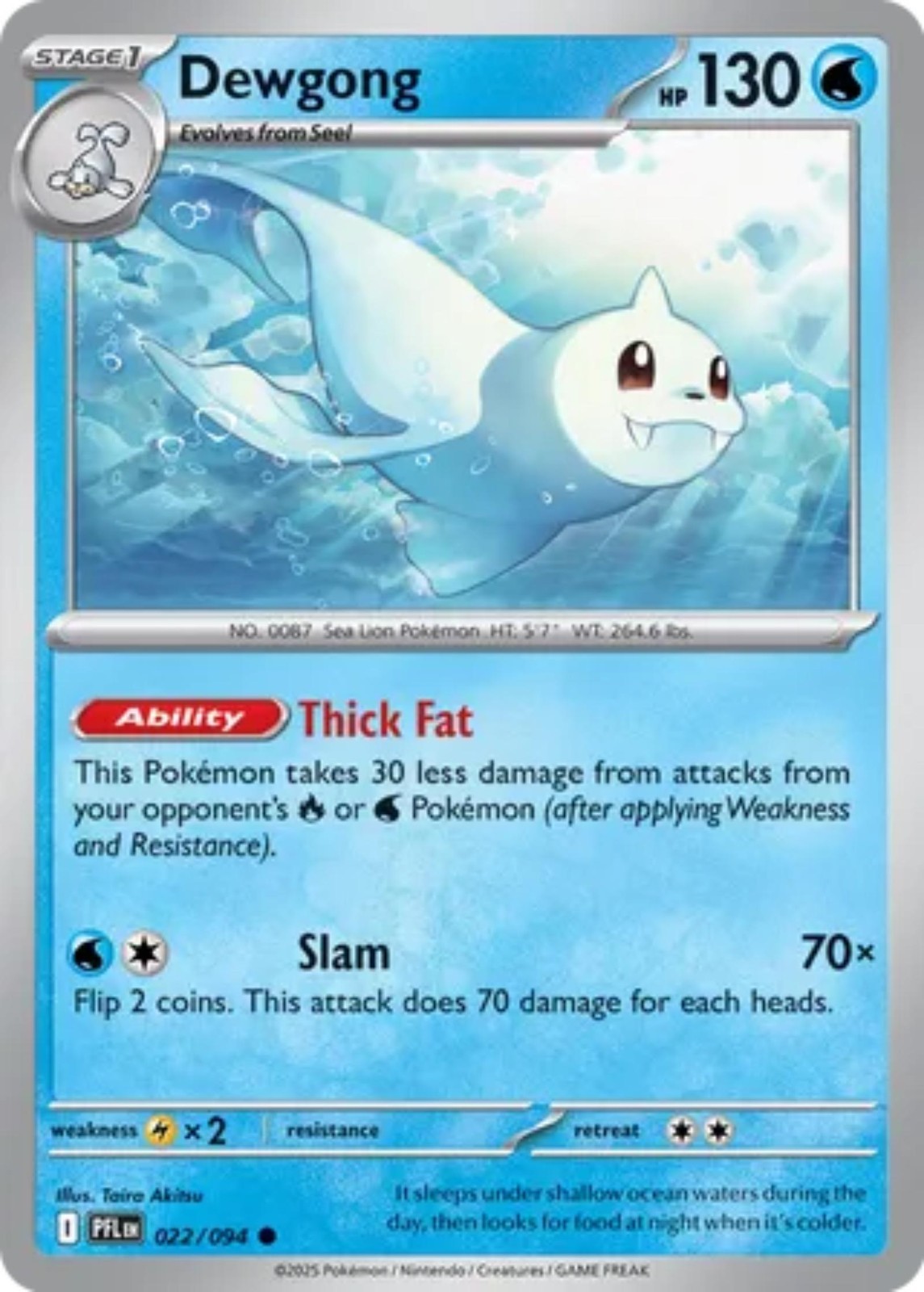 Dewgong 022/094 Phantasmal Flames Regular
