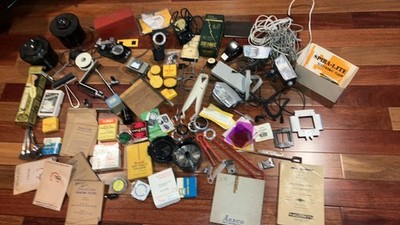 Lot Of Vintage Photography Accessories camera