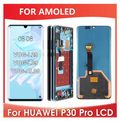 OLED Display LCD Screen Touch Digitizer Frame For Huawei P30 Pro VOG-L29 VOG-L09