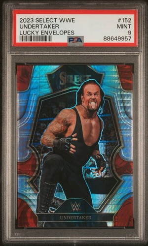 2023 PANINI SELECT WWE LUCKY ENVELOPES PRIZM UNDERTAKER /8 PSA 9 1ST PRINT POP 2