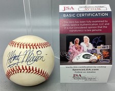 Marty Marion National League Autographed Baseball - JSA Certified