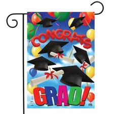 Briarwood Lane Congrats Graduation Garden Flag