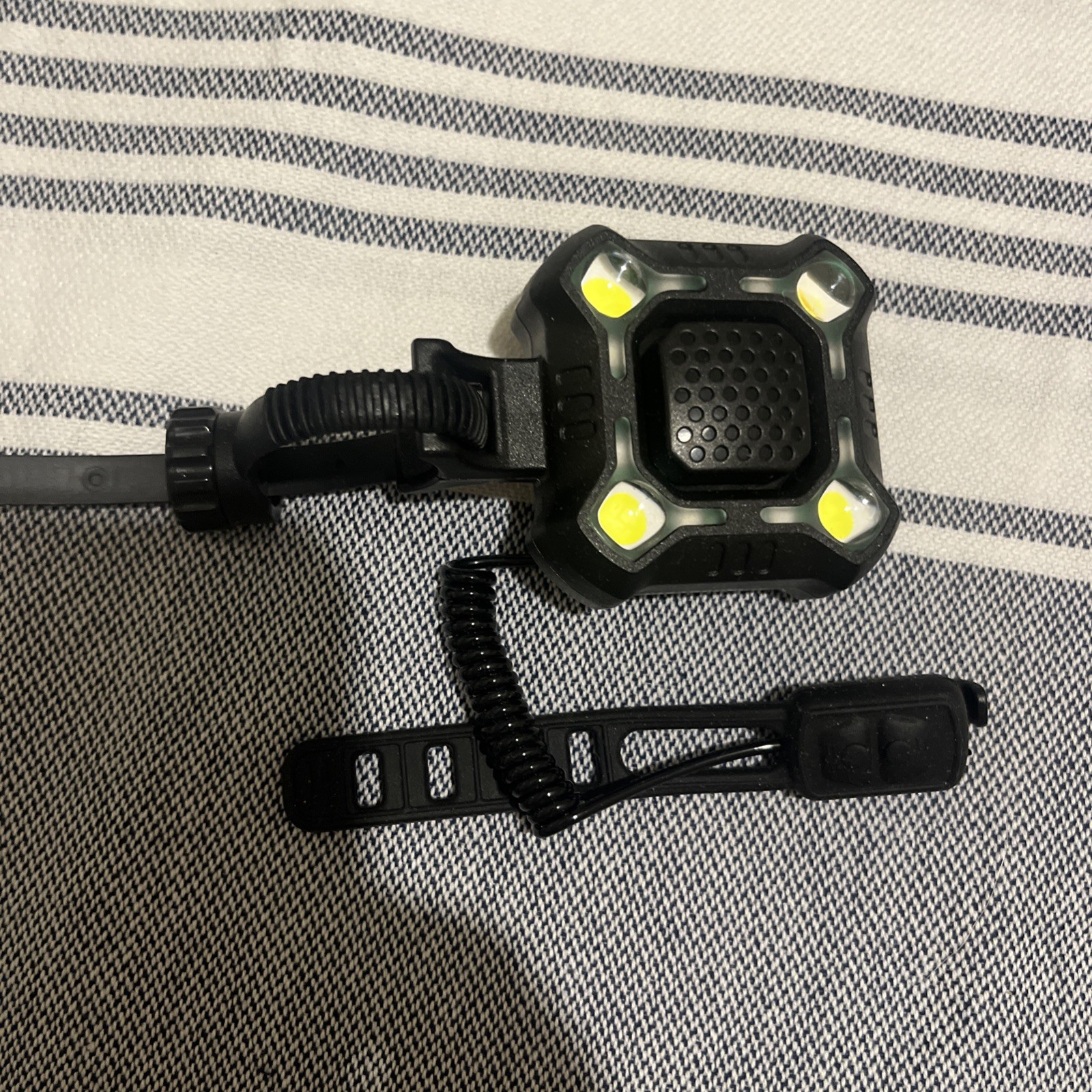 Waterproof Rechargeable Bike Horn with LED Light 120-140dB Loud