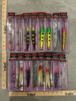 16 Rapala Down Deep Husky Jerks  - Size 14 & Size 12 - Mixed Colors - New in Box