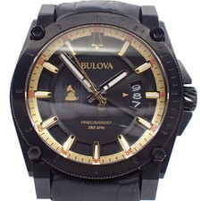 Bulova Precisionist Quartz Mens Wristwatch 46mm 98B294 wrist 20cm