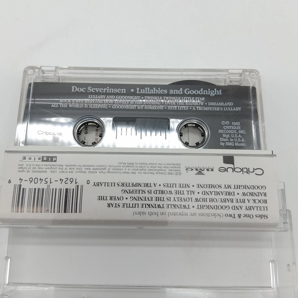 Doc Severinsen Cassette Tape Lullabies And Goodnight 1992 Critique Records - Изображение 2 из 2