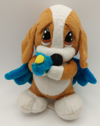 Vintage Sad Sam Hound Dog Plush • 7 Inch Stuffed Animal • Brown & White•Preowned