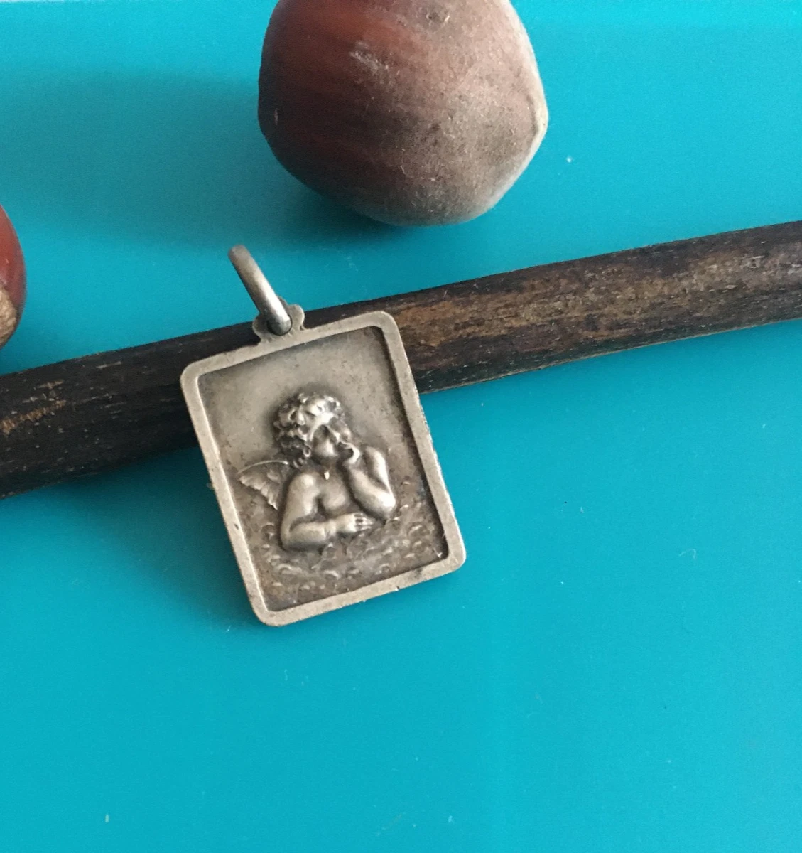 Pendentif Ancien Ange Et Harpe En Argent Massif 925 Et Or/vermeil - Modèle N°4 - Superbe état