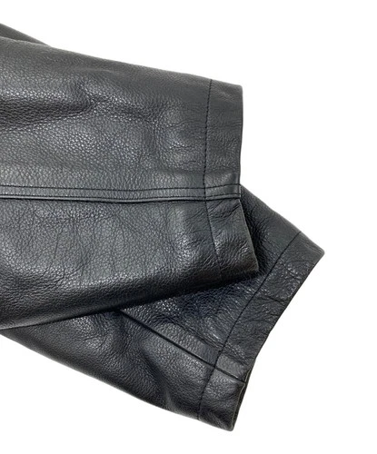 sun avenue Leather Jacket Men's Size M Black image 6