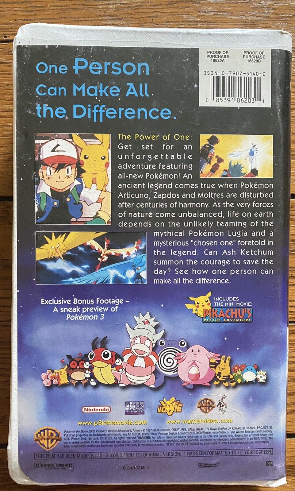 Fita VHS Pokémon - O Desafio do Samurai nº 2 Dublado Paris Filmes. Em  estado de