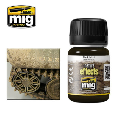 Ammo by MIG Jimenez Heavy nature effect Dark Mud for Dioramas 35 ml Art. 1405