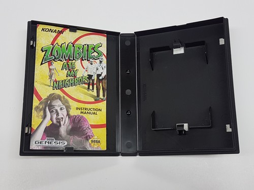 Zombies Ate My Neighbors Authentic Sega Genesis Box and Manual Only * - Picture 20 of 21