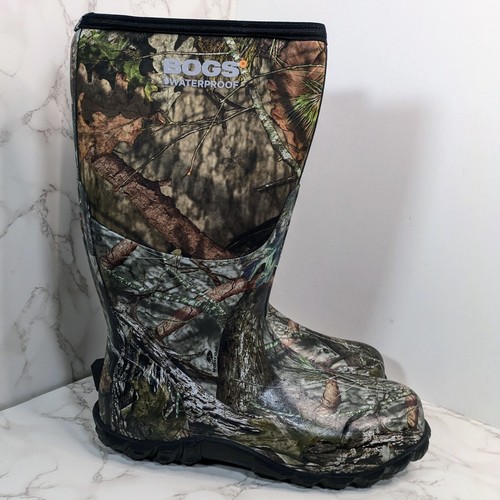 NEW Bogs Men's Classic High-M Waterproof Insulated Rain Boot Mossy Oak 12 D - Picture 3 of 14