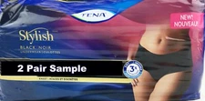 2 Pair Sample Tena Stylish Black Underwear Women Adult Diapers