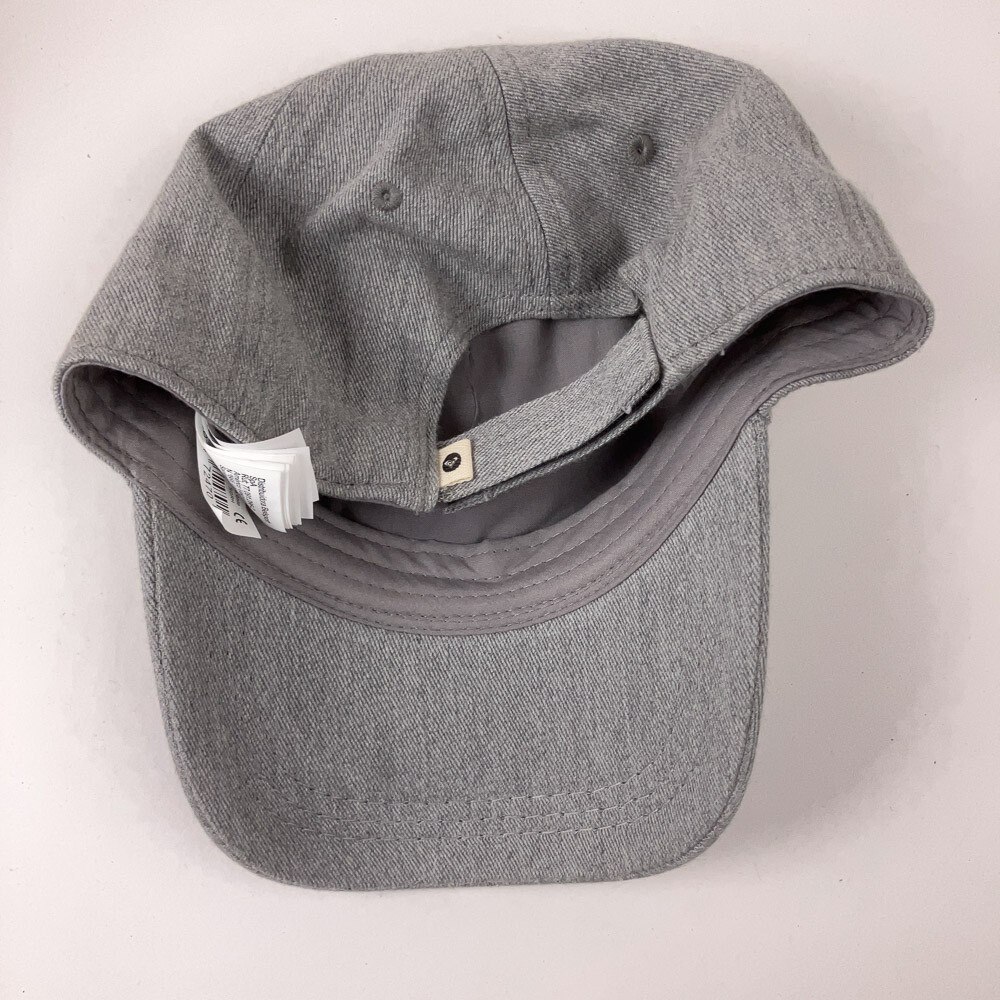 ROXY surf hat small leather patch gray fuzzy mate… - image 3