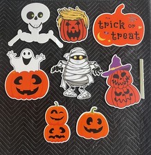 8 Pack Yard Signs Halloween Pumpkin Decoration