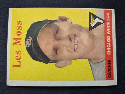 1958 Topps Baseball Card # 153 Les Moss  - Chicago White Sox (VG/EX)