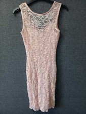 Quiz Blush Glitter Lace Sleeveless Dress Size UK 10 rrp £29.99 DH014 JJ 11