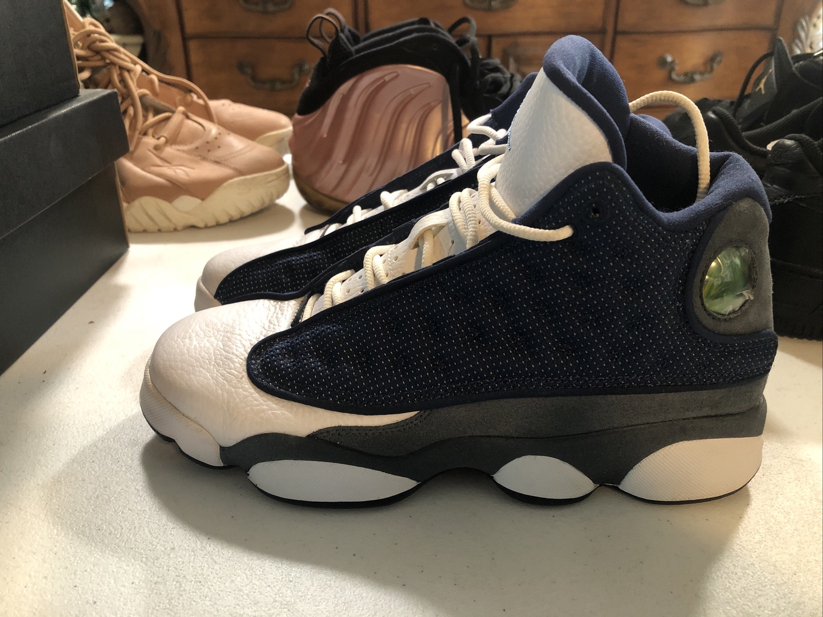 2015 Air Jordan 13 (XIII) Custom All Black Shoes