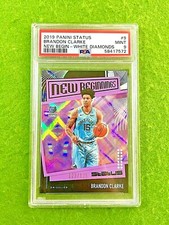 BRANDON CLARKE GALACTIC PRIZM SP # /125 ROOKIE CARD PSA 9 RC  2019 Panini Status