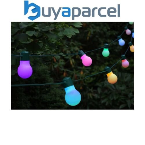 Smart Garden 20 Solar Party Bulb String Lights Colour Changing Lightbulbs LED - Picture 1 of 2