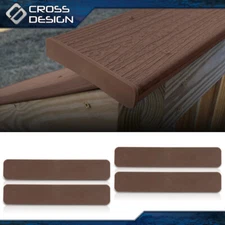 Brown Composite Decking boards End Cap Set (4 pcs in One Package)  5.5”