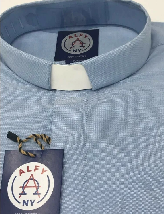 Camicie uomo MANICA LUNGA premium CLERGY,CATTOLICHE,PRETE camicie 100% COTONE - Immagine 3 di 4