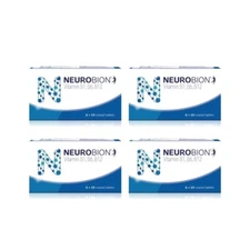 4 Box x 60's Neurobion Vitamin B1, B6, B12 for Nerve Relief Numbness & Tingling