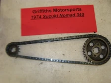 1974 SUZUKI NOMAD SM11 SNOWMOBILE 340 track drive chain gear sprocket 14T 32T