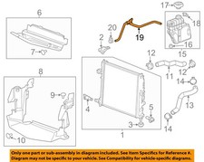 Cadillac GM OEM 13-16 ATS 2.5L-L4 Radiator-Upper Inlet Hose 22908201