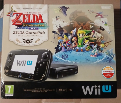 Nintendo Wii U Console Legend Of Zelda Windwaker Edition Boxed