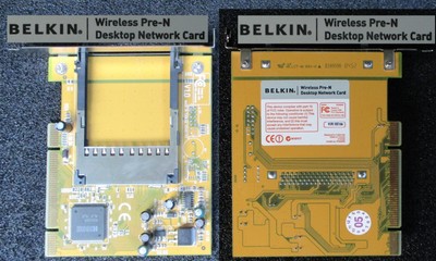 BELKIN WIRELESS PRE-N PCMCIA ADAPTER / PCI