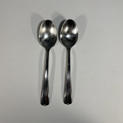 Oneida GALA IMPULSE 2 Oval Soup Spoons Glossy Stainless Flatware 6-7/8 
