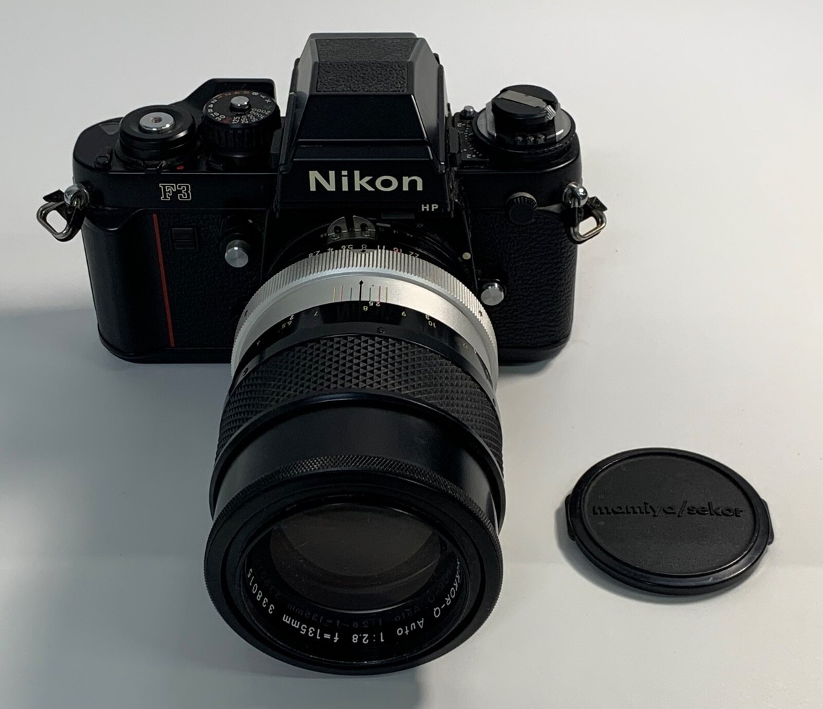 Nikon F3 HP 35mm SLR Film Camera w/ Nikkor-Q Nikon Auto 1:28