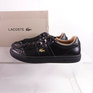 Size 12 Men's Lacoste Courtline 120 1 US Sneakers 7-39CMA004702H Black  Leather | eBay
