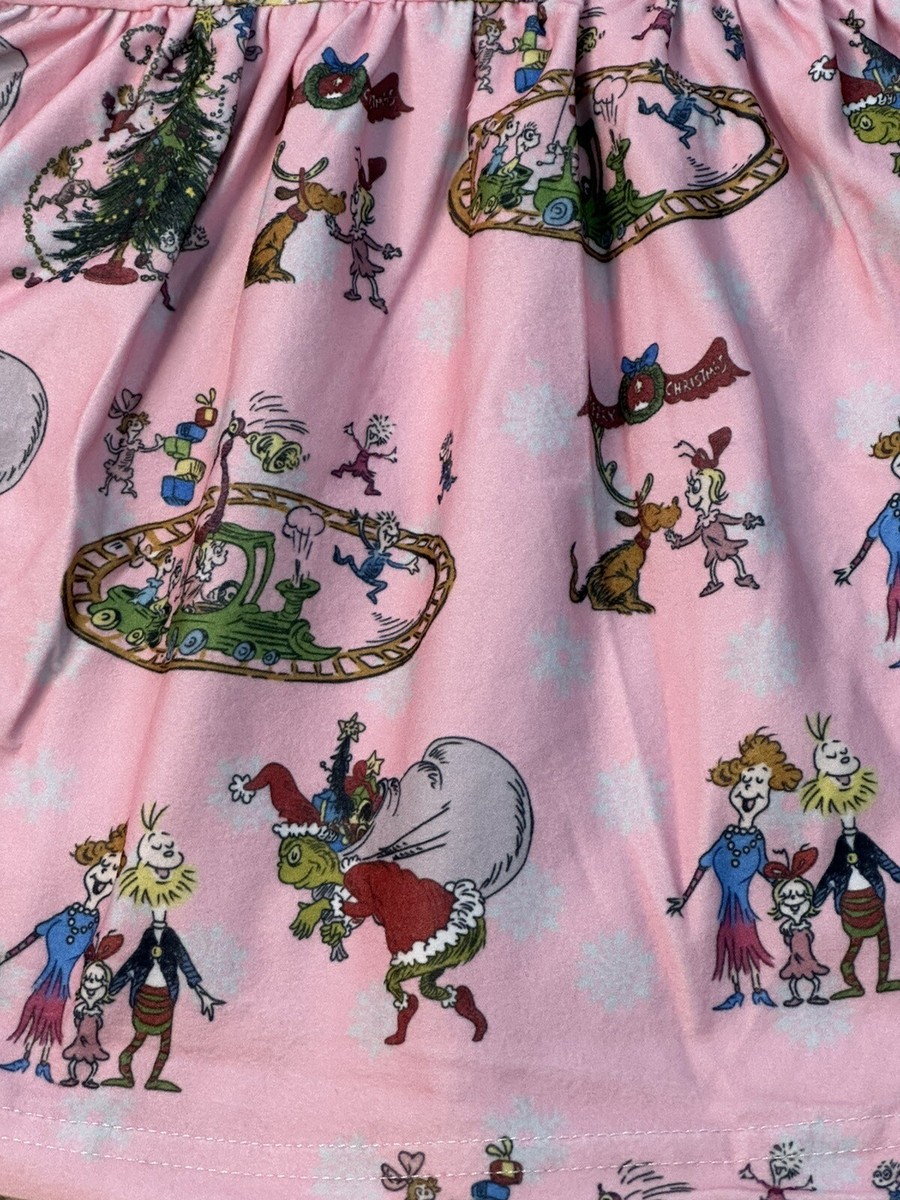 pink grinch dress Grinchmas Flare, Grinch Outfit, Christmas Flare for Girls, Girls Outfits for Christmas, Parks Christmas Outfit, Grinch Velvet Flare