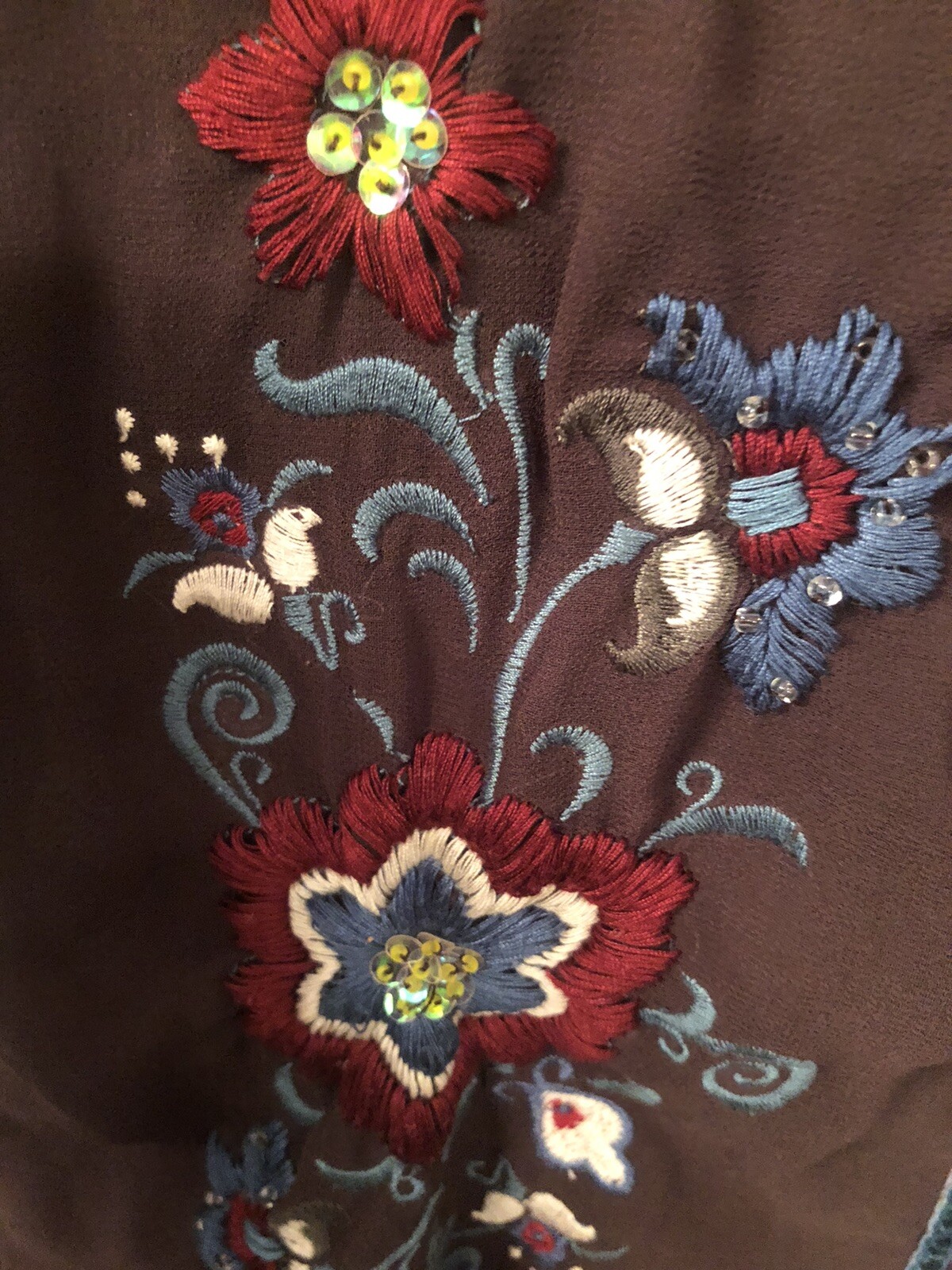 Double D Ranch Patchwork Embroidered Leopard Elas… - image 8