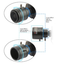 1PCS 2.8-12mm Zoom Lens Varifocal for Security USB CCTV Cameras