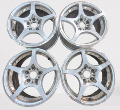 JDM Rare RAYS VOLKRACING CHALLENGE Wheels Rims 17 inch 9J/10J 5x114.3 45/48