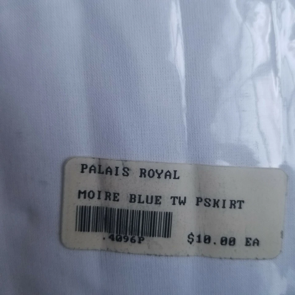 Falda de cama plisada doble azul real Palais Foto 4 de 4