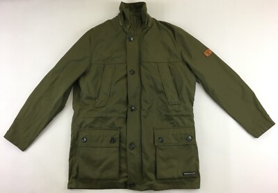 Tenson 1990s jacket coat + teddy pile liner green made in Sweden vintage mens 54