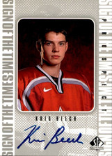 Kris Beech 1998/99 UP SP Authentic Sign Of The Times Autograph Card #KB
