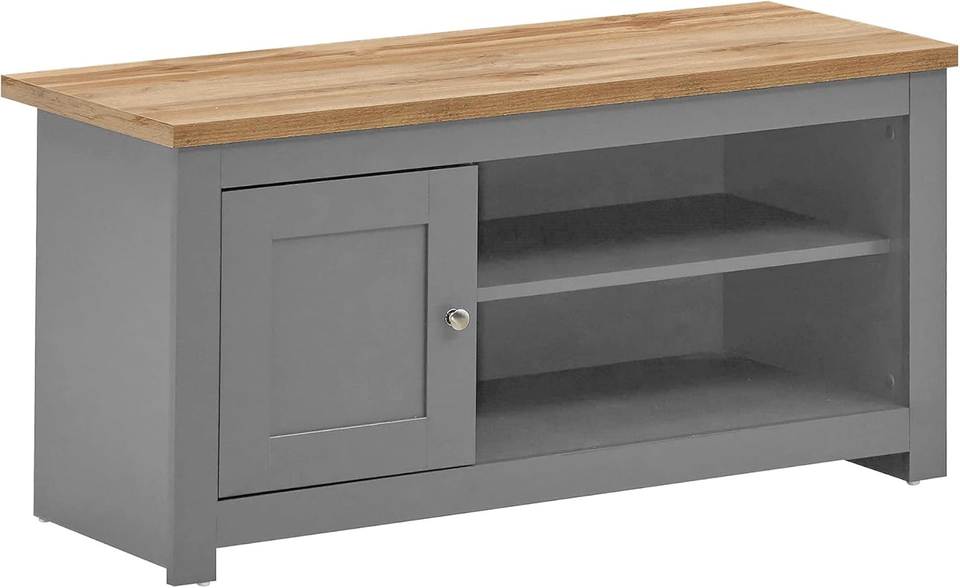 Timber Art Design UK TV Unit Storage Stand With 2 Open Shelves