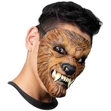 Ghoulish Productions Wolf 5 Adult Latex Face Mask Scary Wolfman Halloween