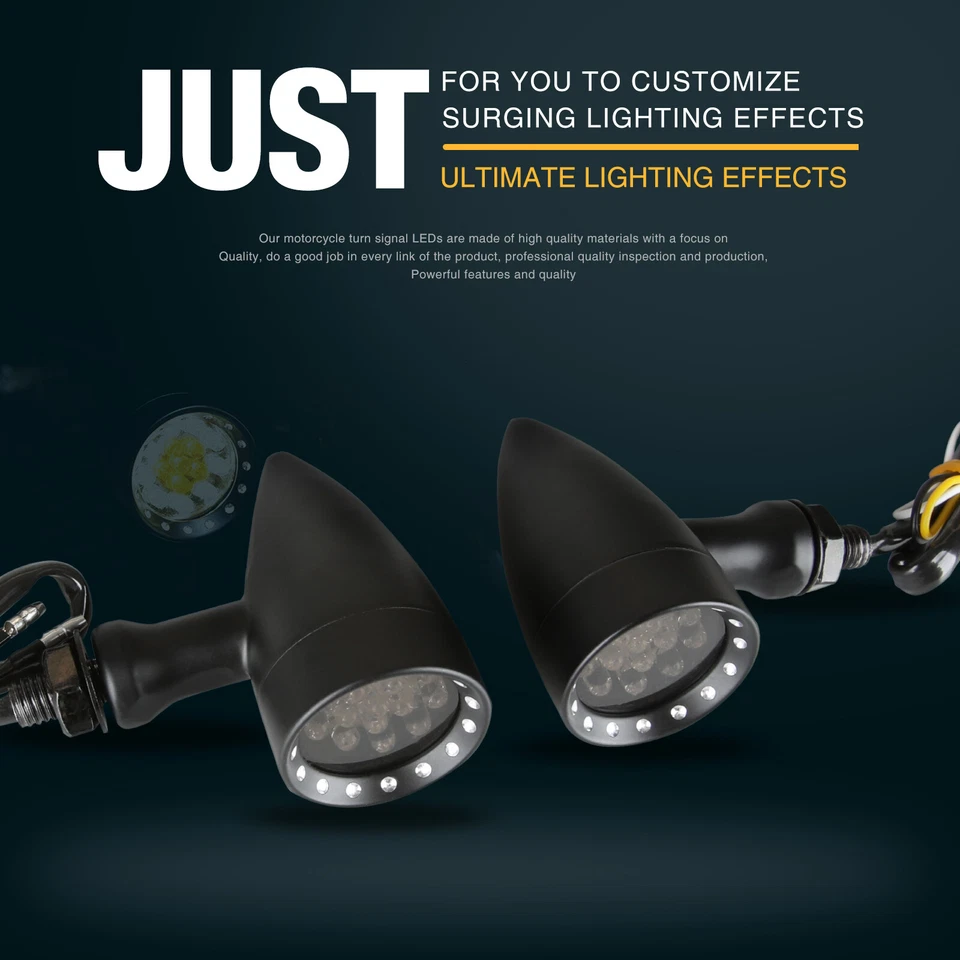 Motorcycle LED Turn Signals Blinker Light For Honda Shadow 750 ACE Spirit AERO - Изображение 4 из 4