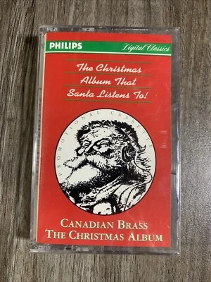 Canadian Brass The Christmas Album Cassette Tape PROMO Sealed Philips Digital - Image 1 of 4
